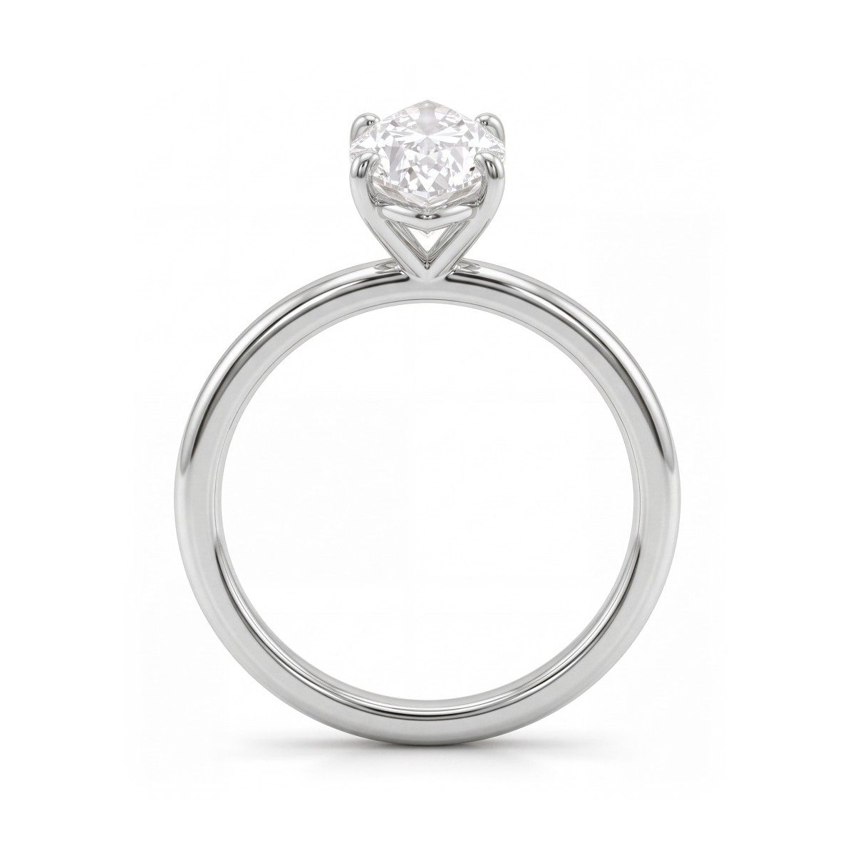 Willow - Bague de fiançailles solitaire en moissanite marquise