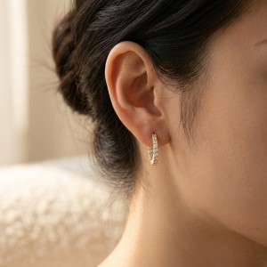 Créoles en moissanite