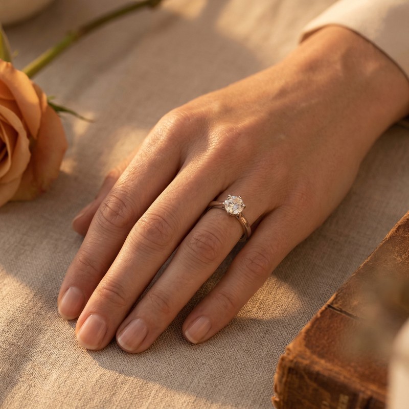 Bagues en moissanite