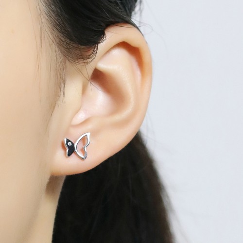 Butterfly Beauty - Puces d’oreilles en moissanite
