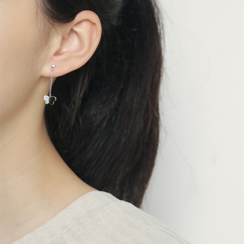Butterfly Drops - Pendants d’oreilles en moissanite