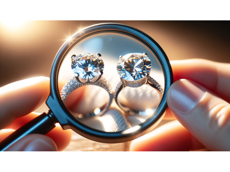 Peut-on voir la différence entre la moissanite et le diamant ?