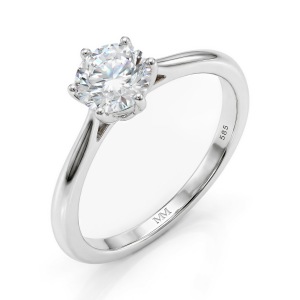 Ella - Bague de fiançailles solitaire en moissanite Ella - Bague de fiançailles solitaire en moissanite