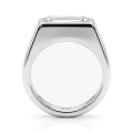 Maxton - Bague pour homme en moissanite rectangulaire