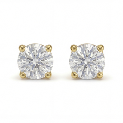 Helix - Puces d’oreilles en moissanite avec fermoir à vis sécurisé