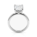 Radiana - Bague solitaire en moissanite taille radiant