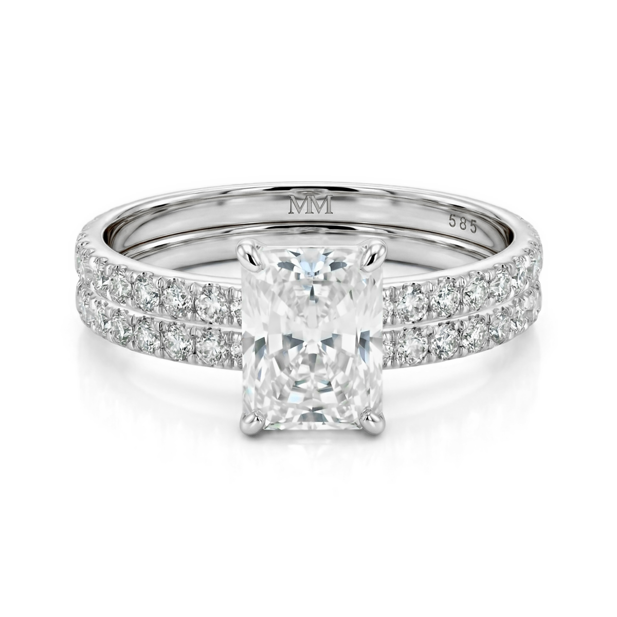 Celestial Harmony Set - Astra & Starlet, ensemble en moissanite