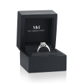 Elara - Bague solitaire en moissanite taille coussin | My Moissanite