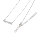 Astrid - Collier en moissanite d’inspiration marquise avec serti pavé