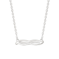 Astrid - Collier en moissanite d’inspiration marquise avec serti pavé