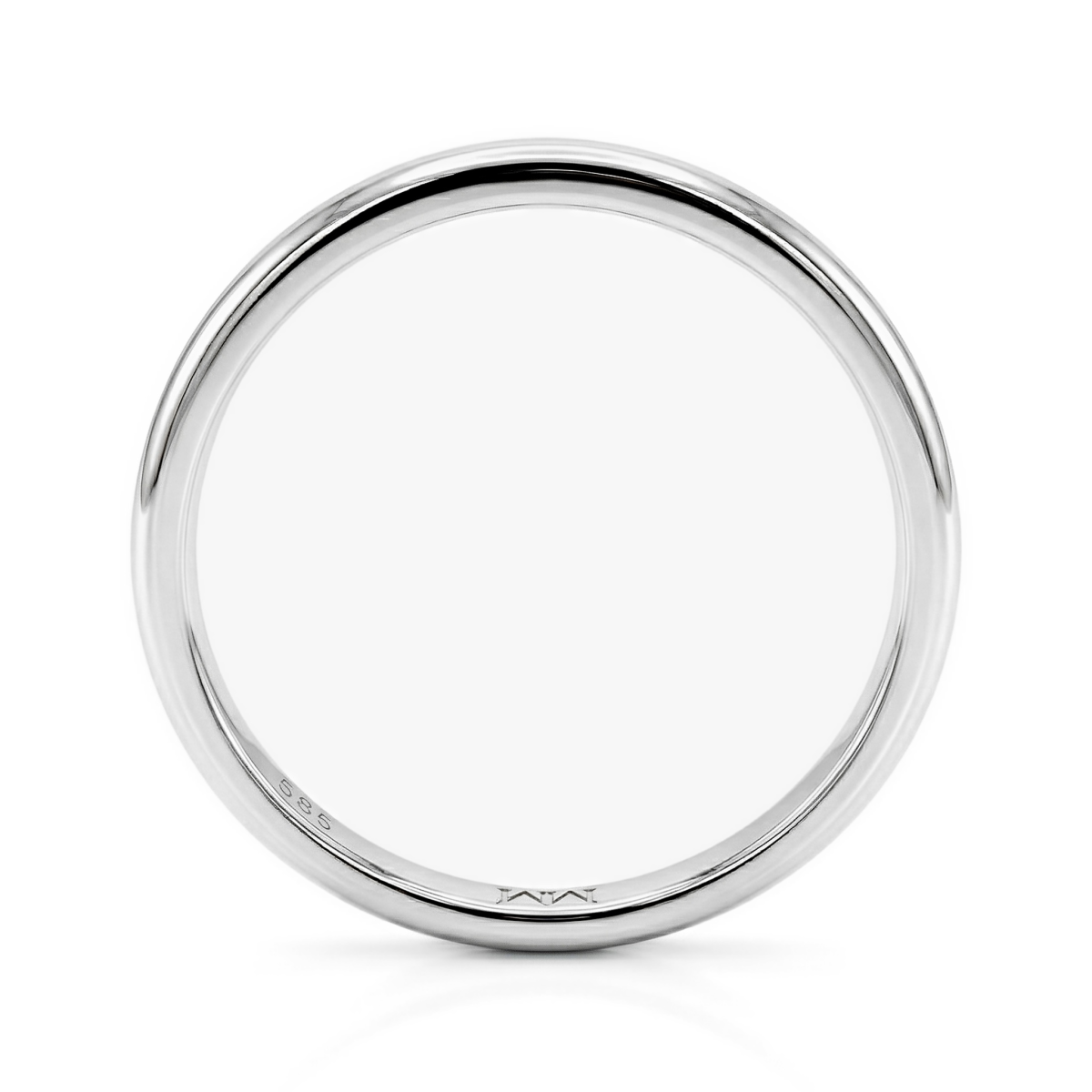 Monolithe - Bague classique pour homme à intérieur bombé