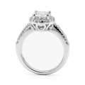 Seraphina - Bague de fiançailles en moissanite avec halo | My Moissanite