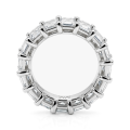 Eterna - Bague d’éternité en moissanite taille émeraude