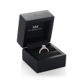 Grace - Bague en moissanite ovale à corps de bague dédoublé