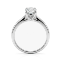 Grace - Bague en moissanite ovale à corps de bague dédoublé