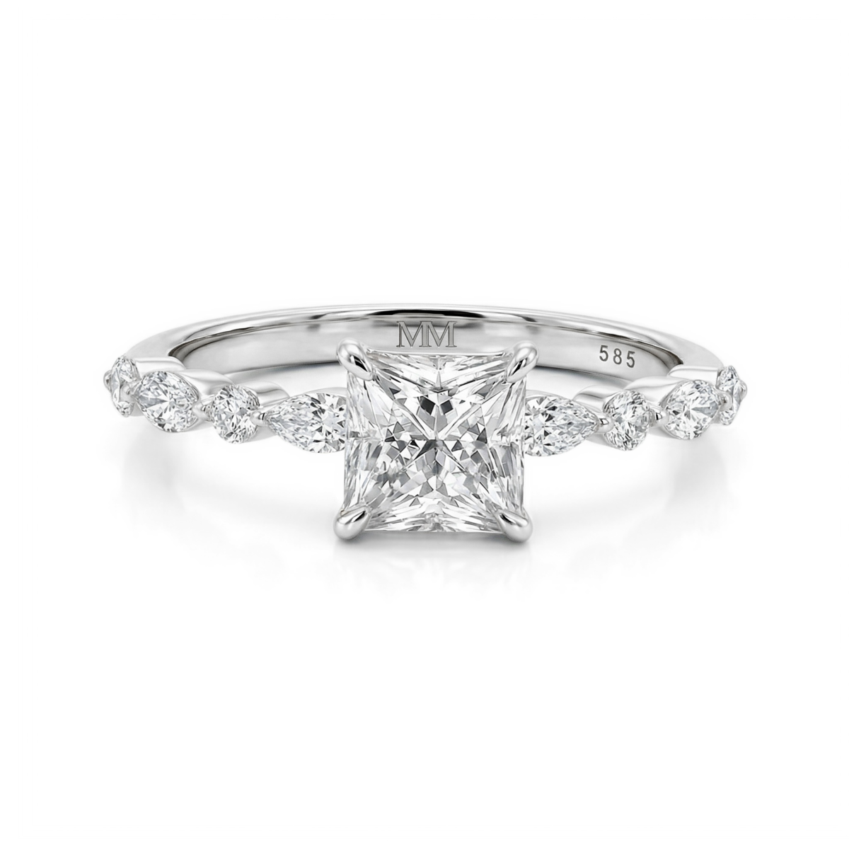 Ava - Bague en moissanite