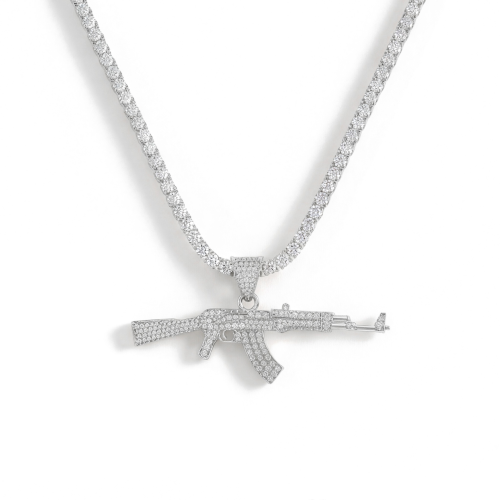 Valor - Pendentif AK-47 en moissanite