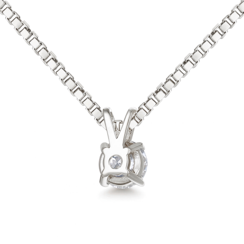 Terra - Pendentif solitaire en moissanite (sans chaîne)