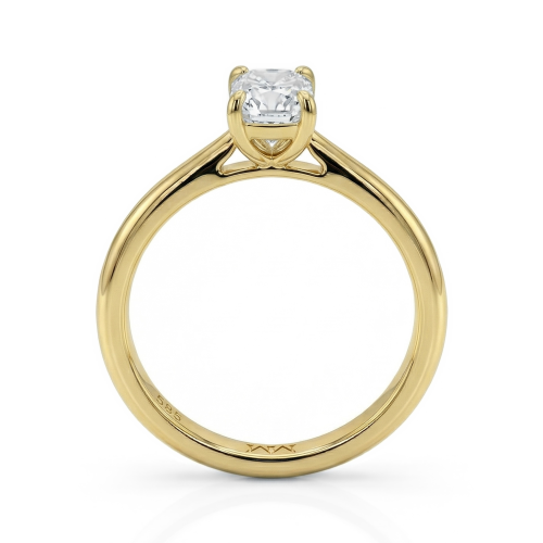 Lustra – Bague solitaire ornée d’une moissanite taille radiant