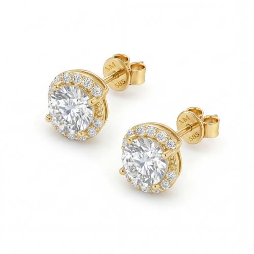 Divine Dots - Puces d’oreilles en moissanite
