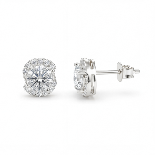Divine Dots - Puces d’oreilles en moissanite