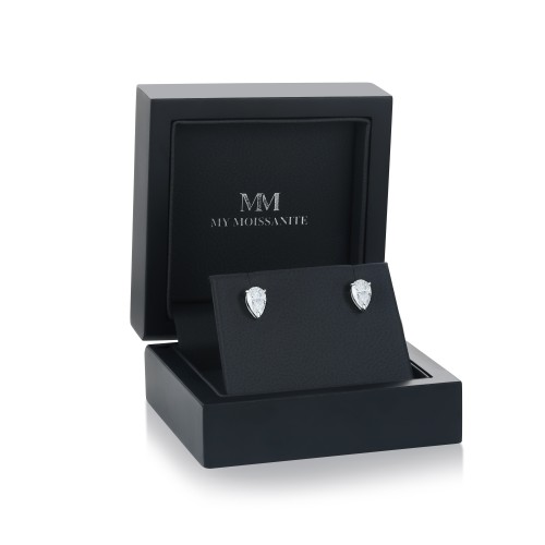 Droplet - Puces d’oreilles en moissanite taille poire