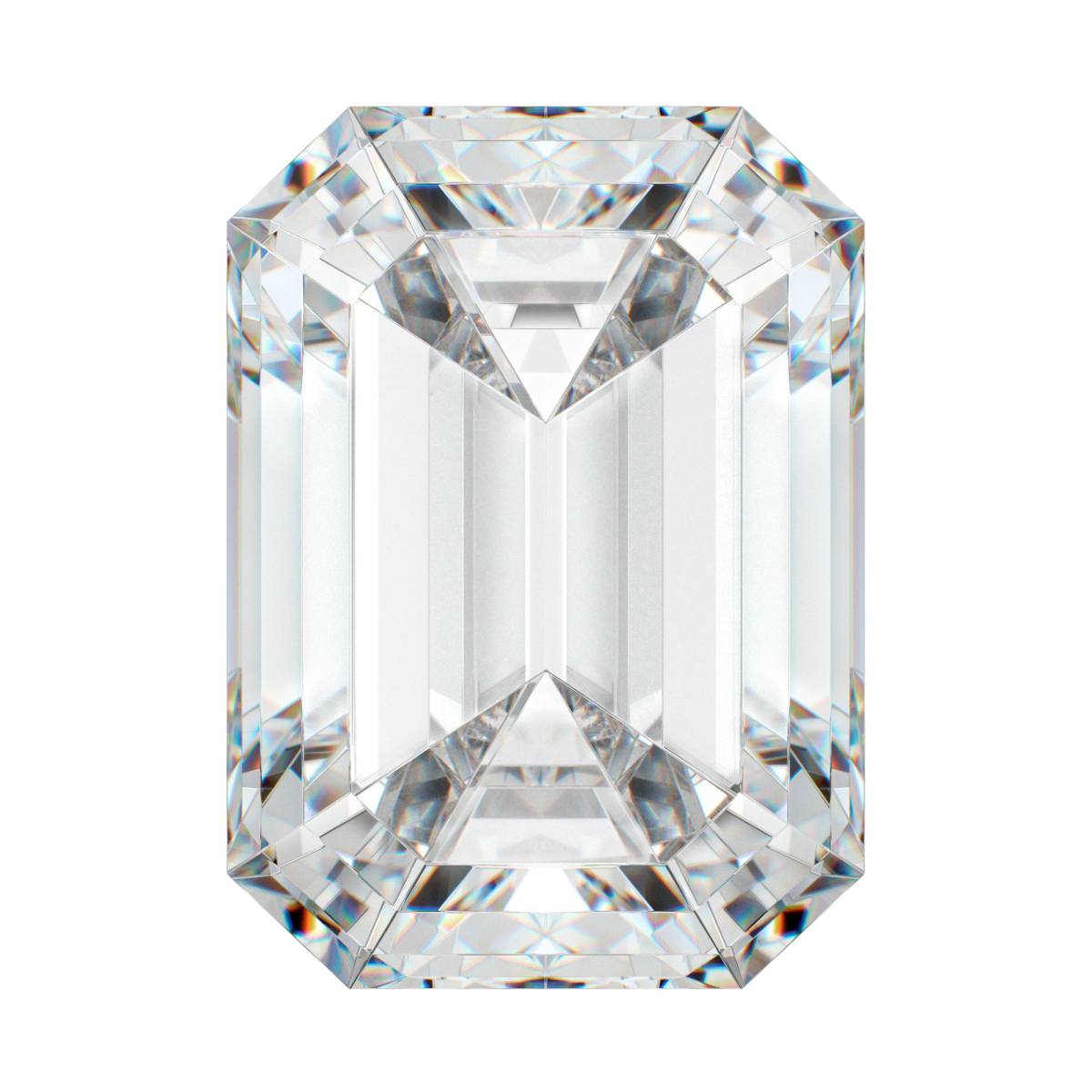 Pierres de moissanite non montées - Taille émeraude